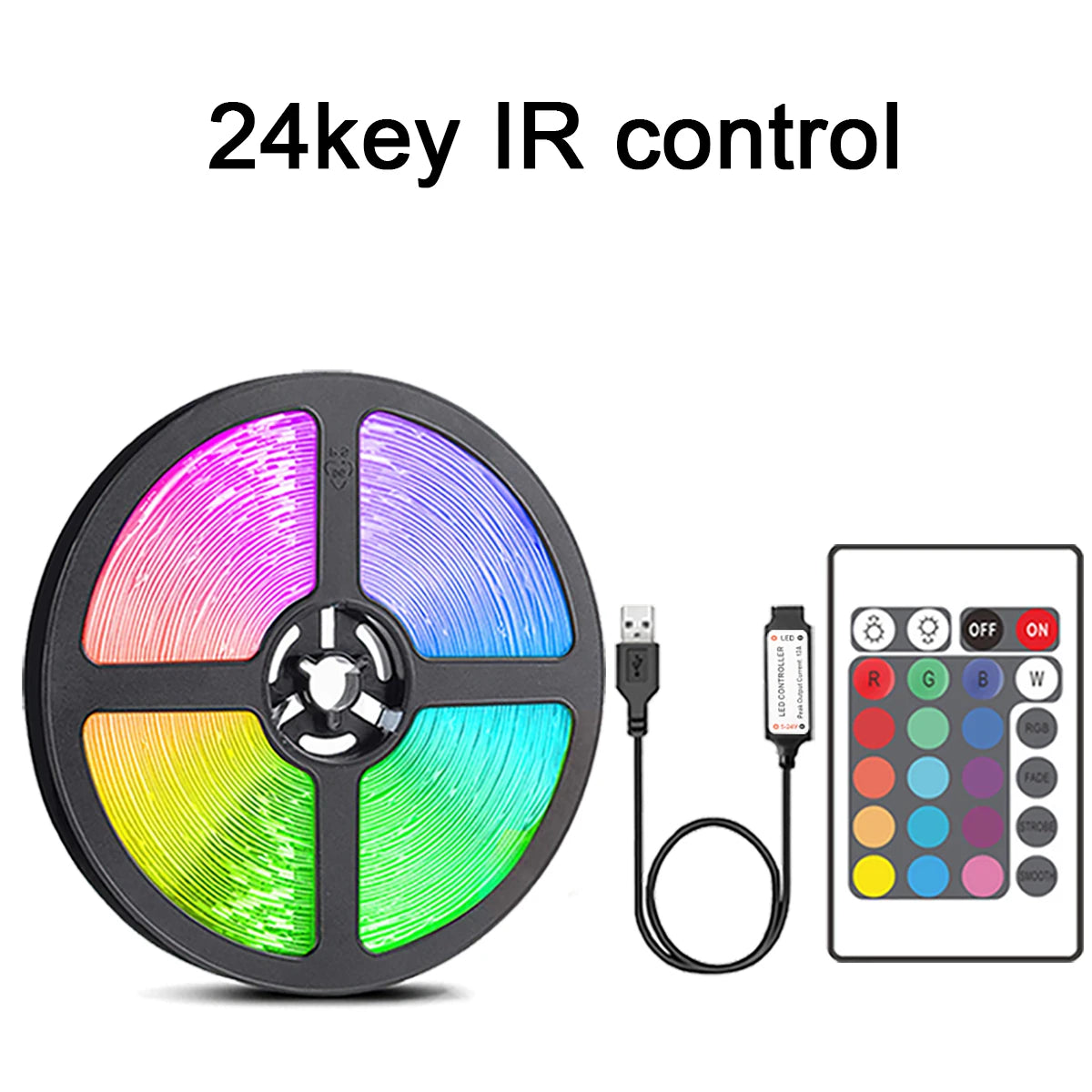 Led Strip Lights with 24/44 Key Remote Control