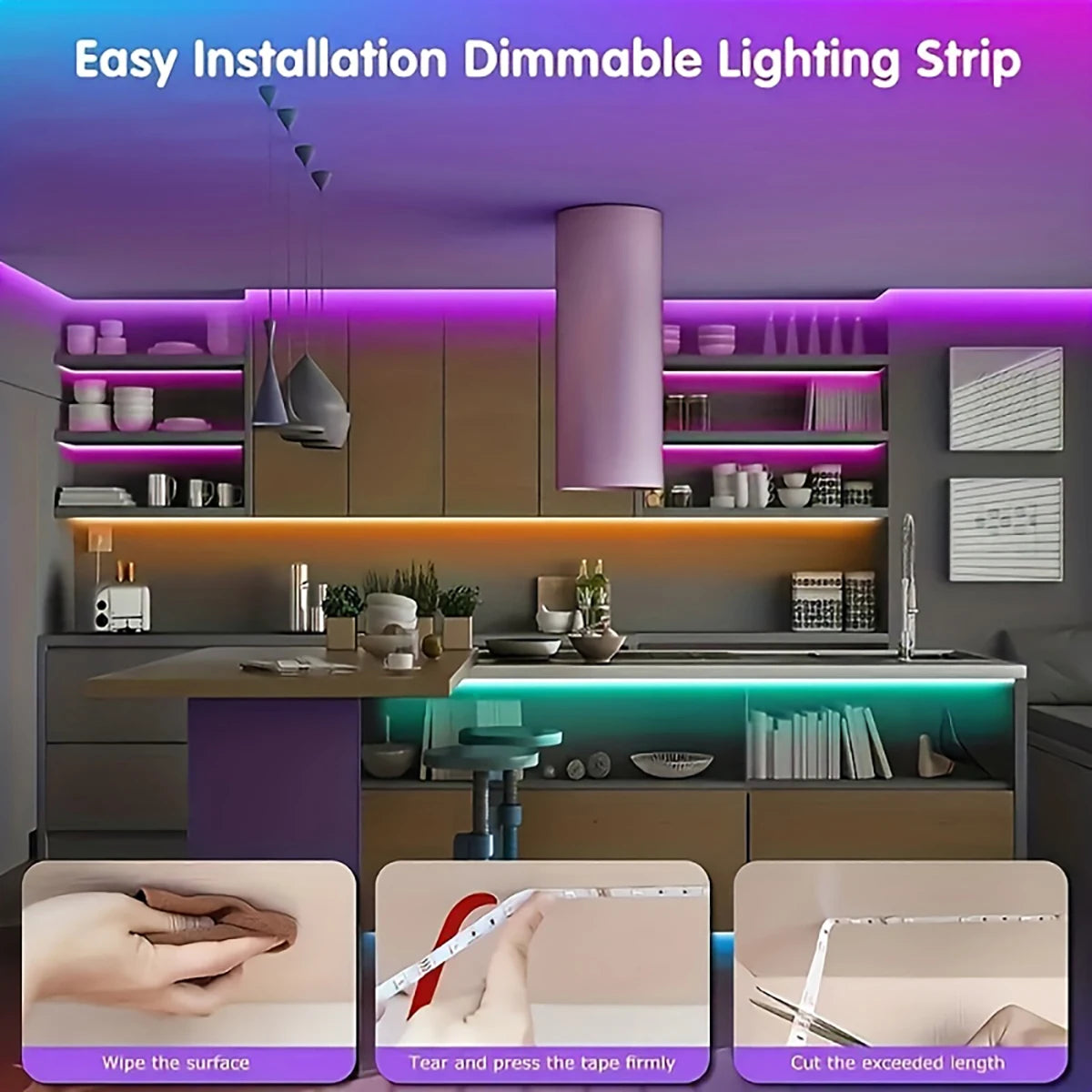 Led Strip Lights with 24/44 Key Remote Control