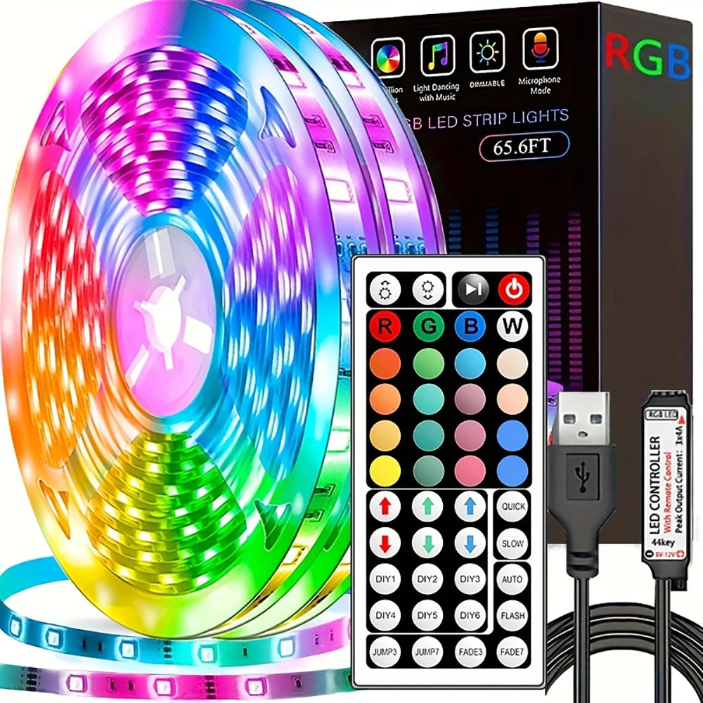 Led Strip Lights with 24/44 Key Remote Control