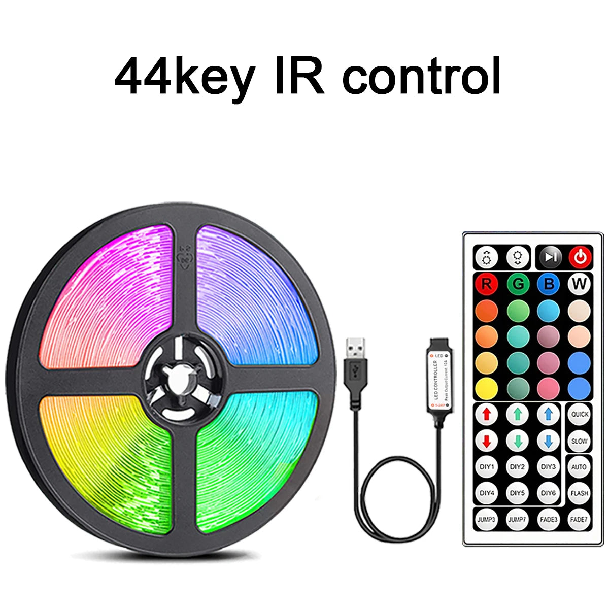 Led Strip Lights with 24/44 Key Remote Control
